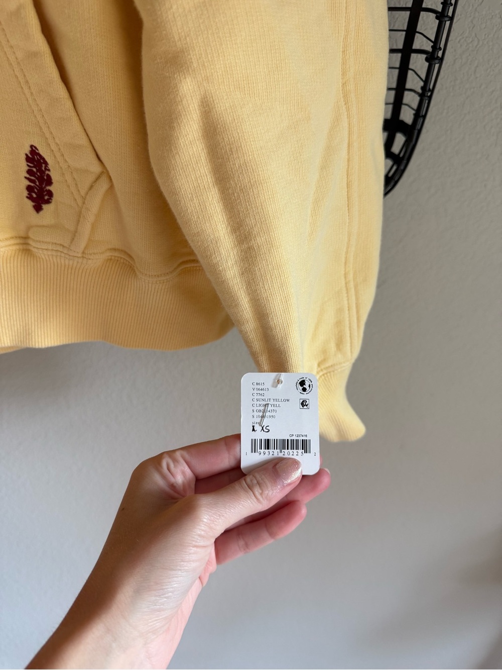 Free people a cut above hoodie sunlit yellow - Picture 7 of 7